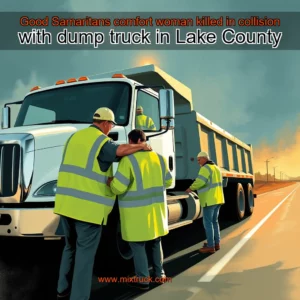 Read more about the article Good Samaritans comfort woman killed in collision with dump truck in Lake County