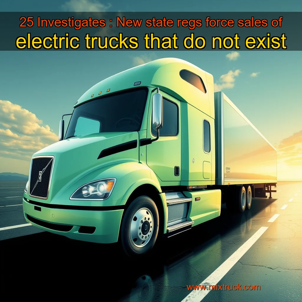 You are currently viewing 25 Investigates : New state regs force sales of electric trucks that do not exist