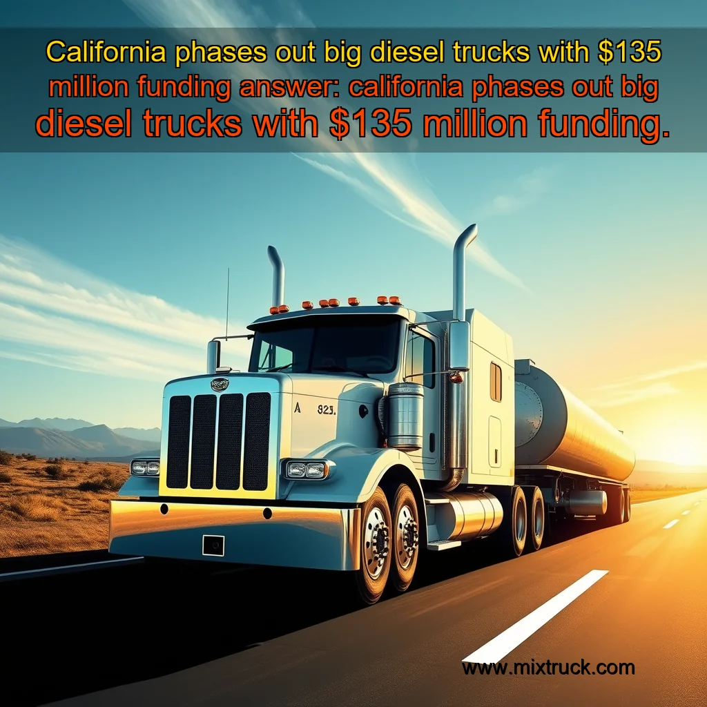 You are currently viewing California phases out big diesel trucks with $135 million funding


 answer: california phases out big diesel trucks with $135 million funding.