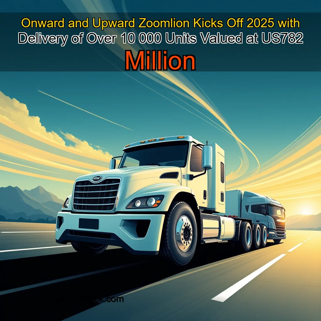 Read more about the article Onward and Upward  Zoomlion Kicks Off 2025 with Delivery of Over 10  000 Units  Valued at US782 Million