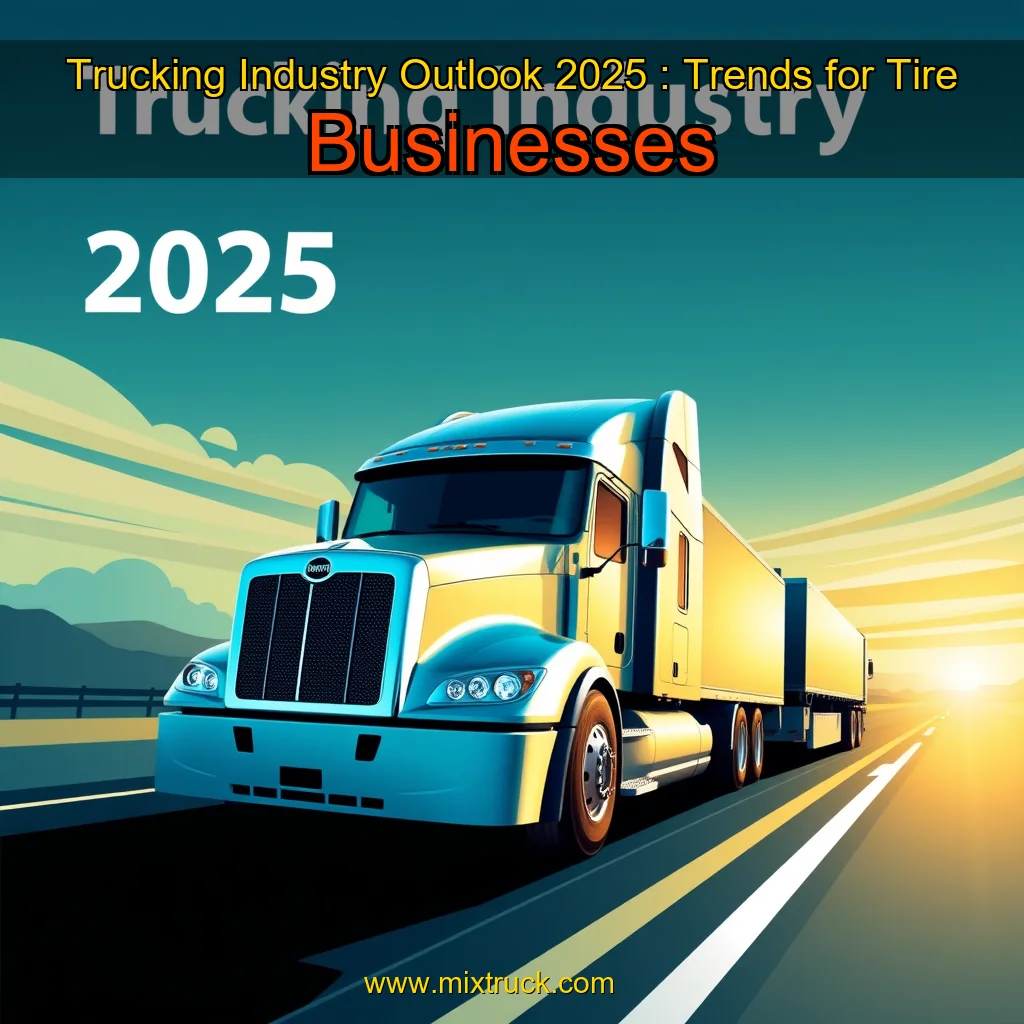 You are currently viewing Trucking Industry Outlook 2025 : Trends for Tire Businesses