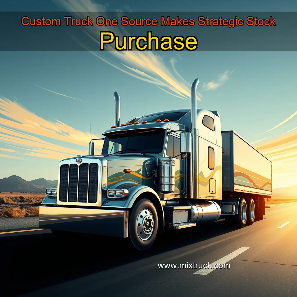 Read more about the article Custom Truck One Source Makes Strategic Stock Purchase