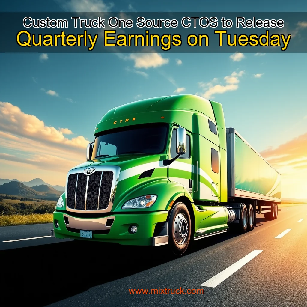 Read more about the article Custom Truck One Source  CTOS  to Release Quarterly Earnings on Tuesday