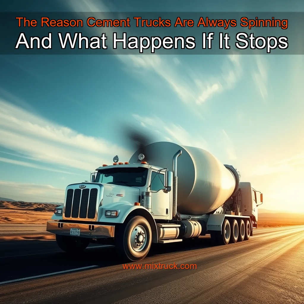 You are currently viewing The Reason Cement Trucks Are Always Spinning  And What Happens If It Stops