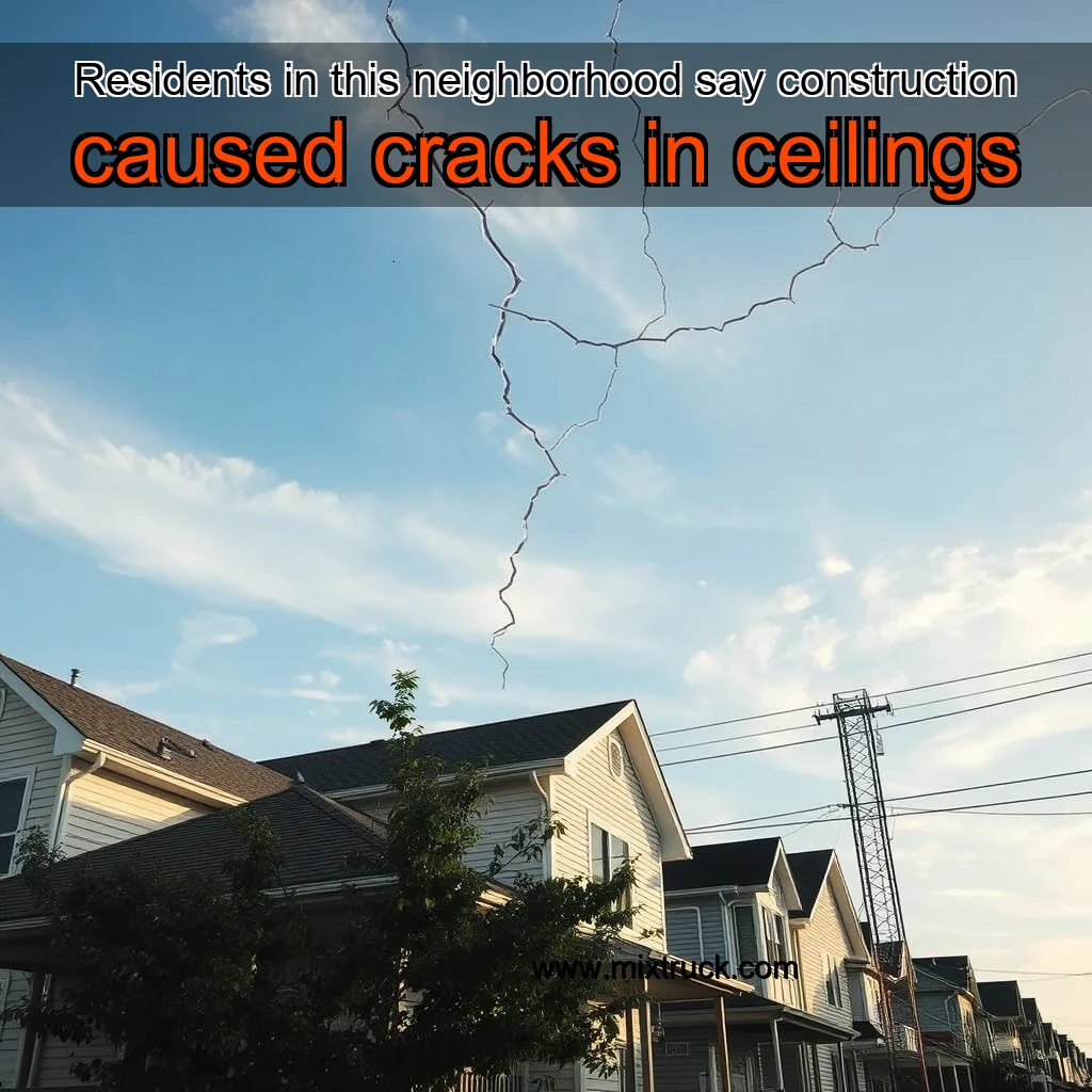 Read more about the article Residents in this neighborhood say construction caused cracks in ceilings