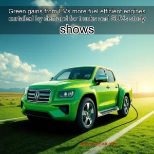 Read more about the article Green gains from EVs  more fuel  efficient engines curtailed by demand for trucks and SUVs  study shows