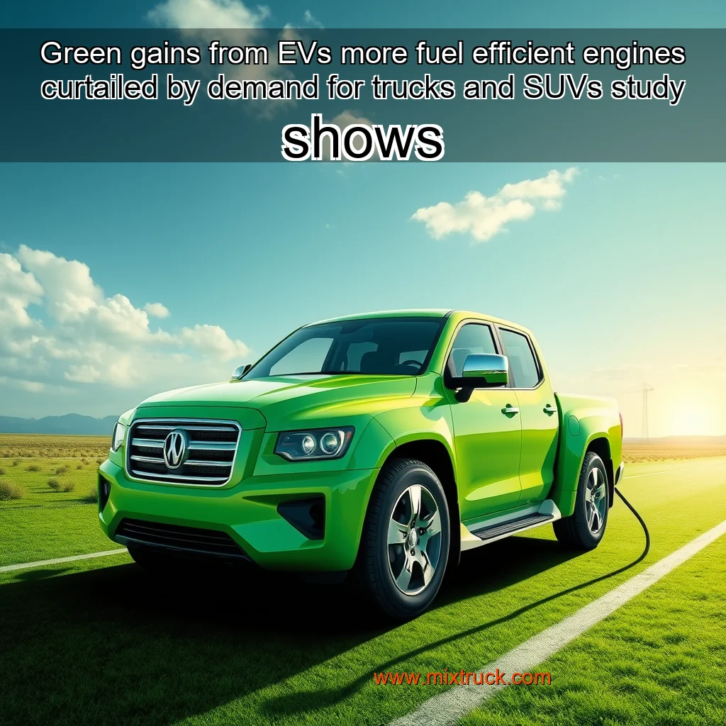 You are currently viewing Green gains from EVs  more fuel  efficient engines curtailed by demand for trucks and SUVs  study shows