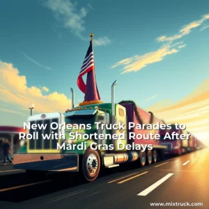 Read more about the article New Orleans Truck Parades to Roll with Shortened Route After Mardi Gras Delays
