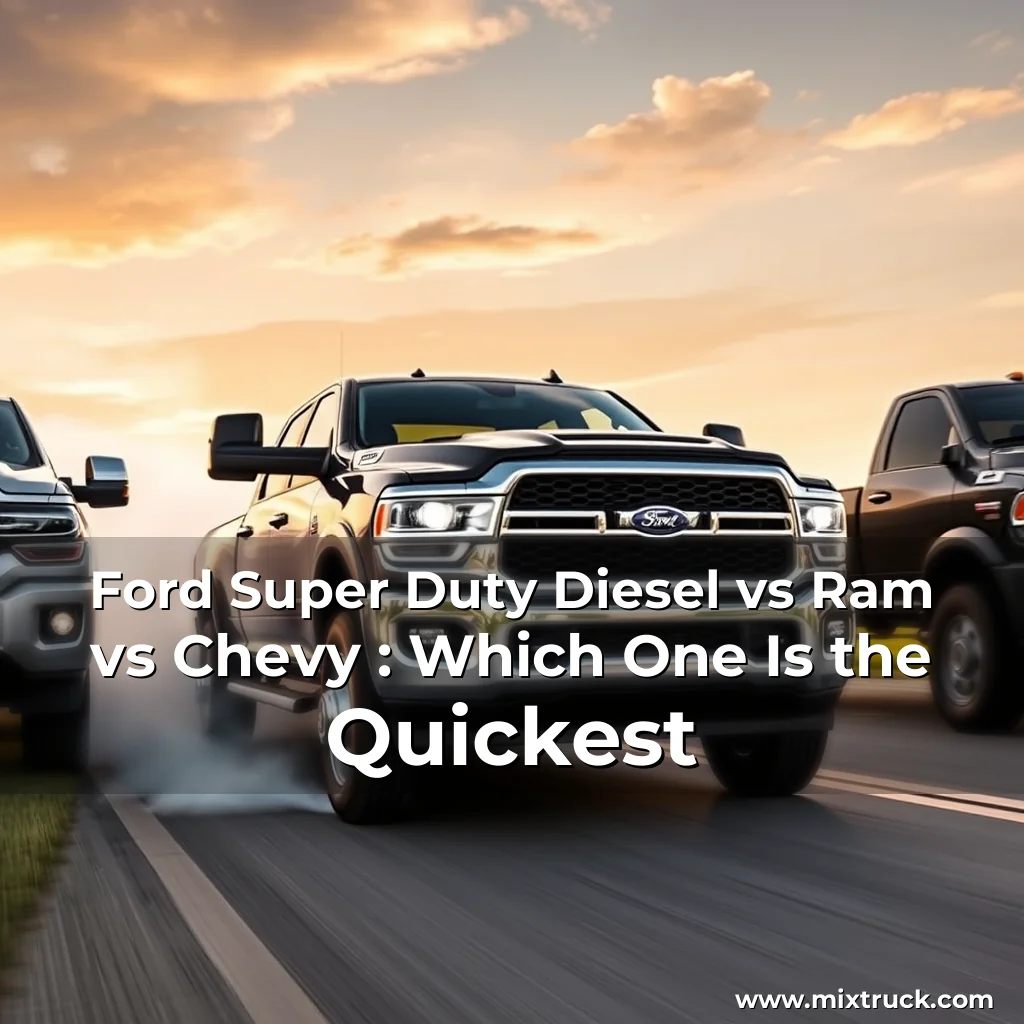 Read more about the article Ford Super Duty Diesel vs Ram vs Chevy : Which One Is the Quickest