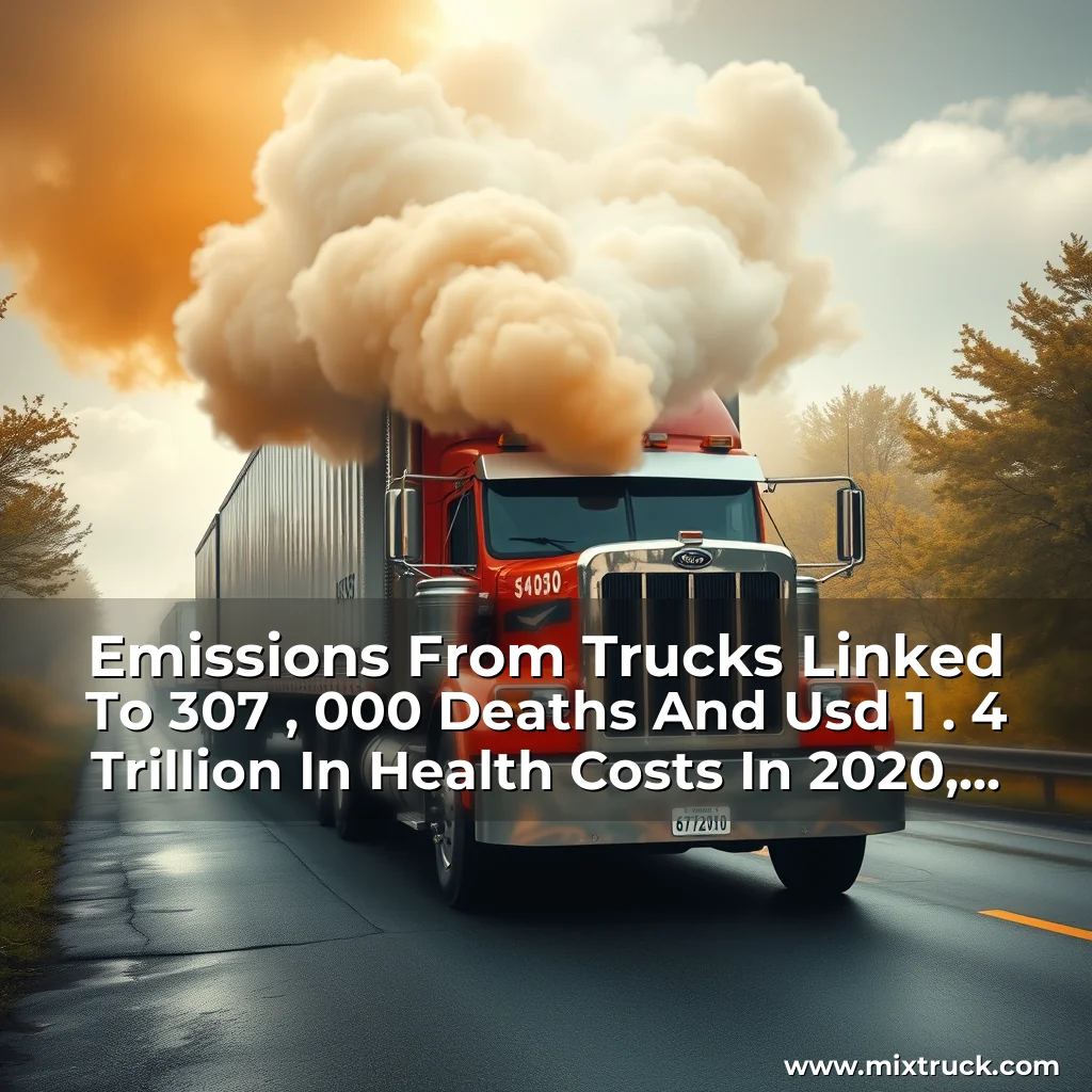 Read more about the article Emissions From Trucks Linked To 307 , 000 Deaths And Usd 1 . 4 Trillion In Health Costs In 2020, New Study Finds, Reports Npr.