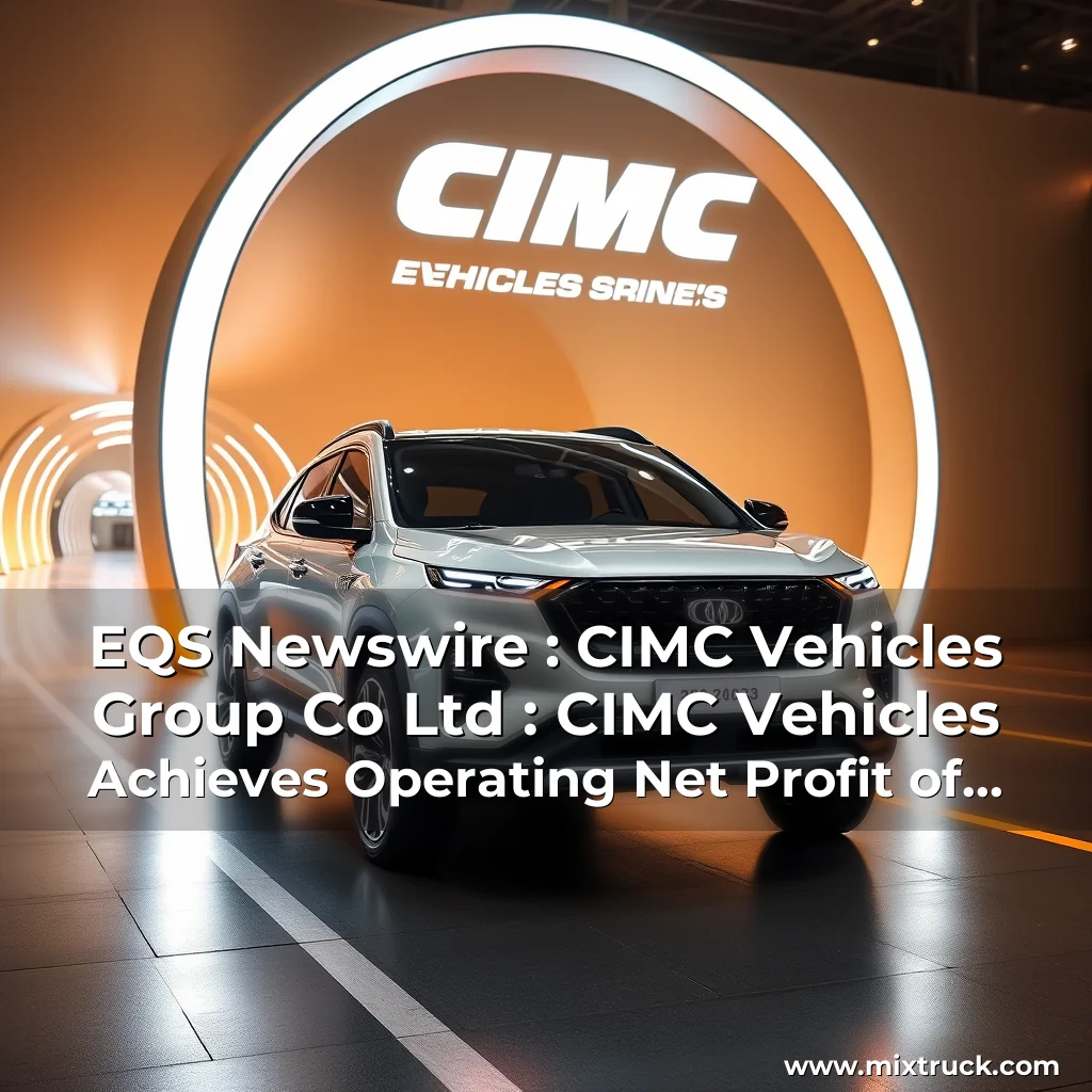 Read more about the article EQS Newswire : CIMC Vehicles  Group  Co  Ltd : CIMC Vehicles Achieves Operating Net Profit of RMB1  35 Billion in 2024