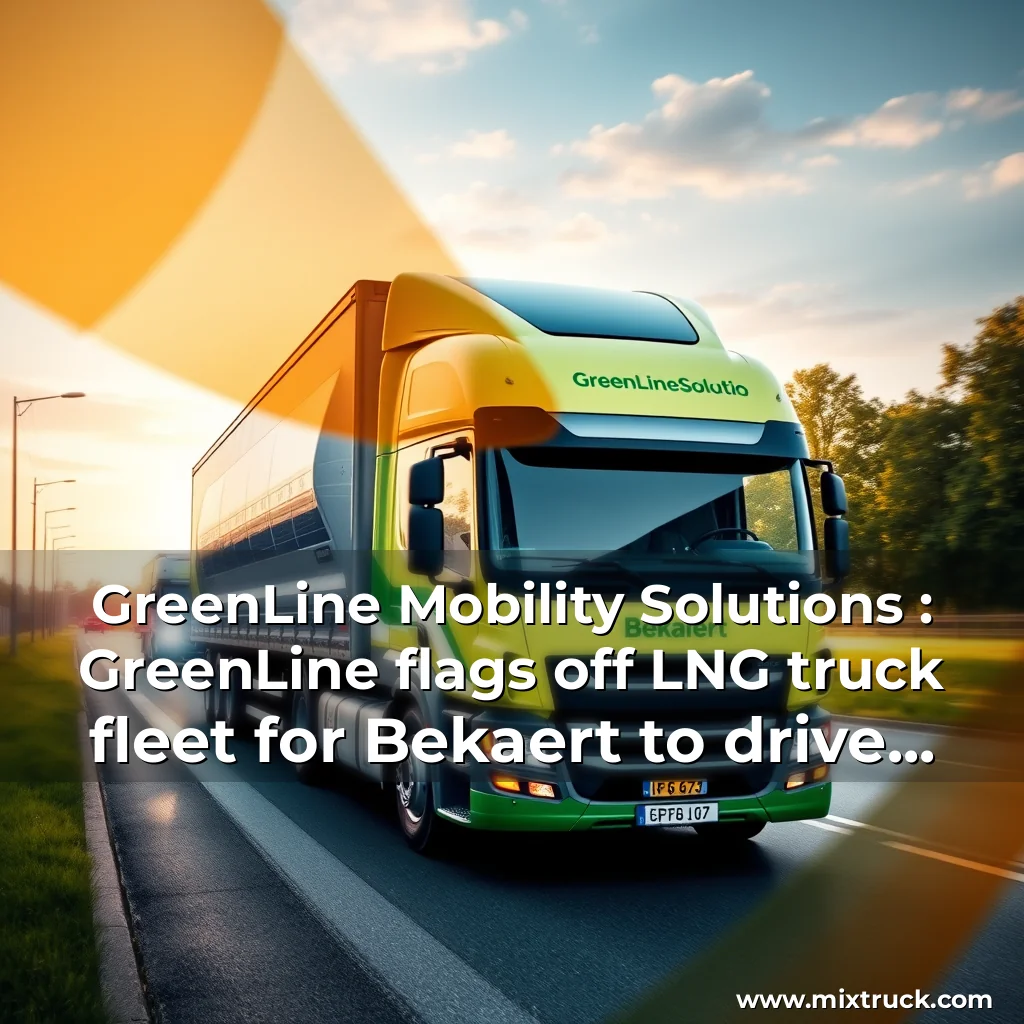 Read more about the article GreenLine Mobility Solutions : GreenLine flags off LNG truck fleet for Bekaert to drive sustainable logistics