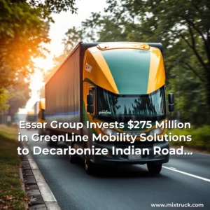 Read more about the article Essar Group Invests $275 Million in GreenLine Mobility Solutions to Decarbonize Indian Road Logistics Sector