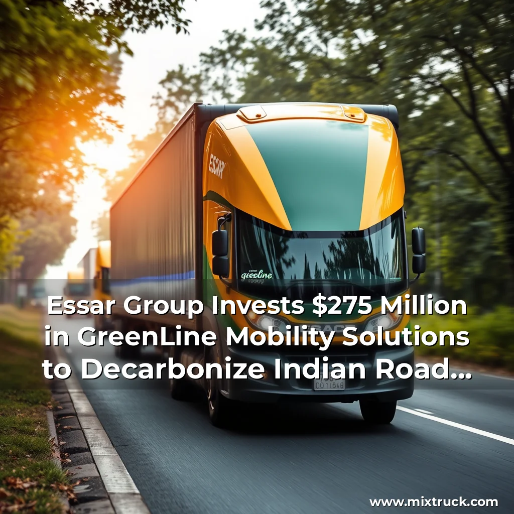 Read more about the article Essar Group Invests $275 Million in GreenLine Mobility Solutions to Decarbonize Indian Road Logistics Sector