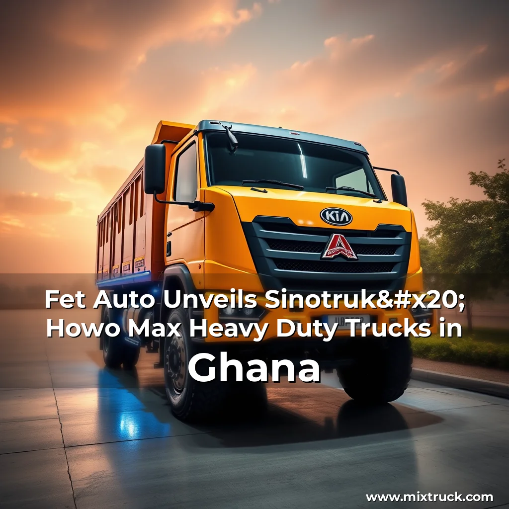 Read more about the article Fet Auto Unveils Sinotruk  Howo Max Heavy Duty Trucks in Ghana