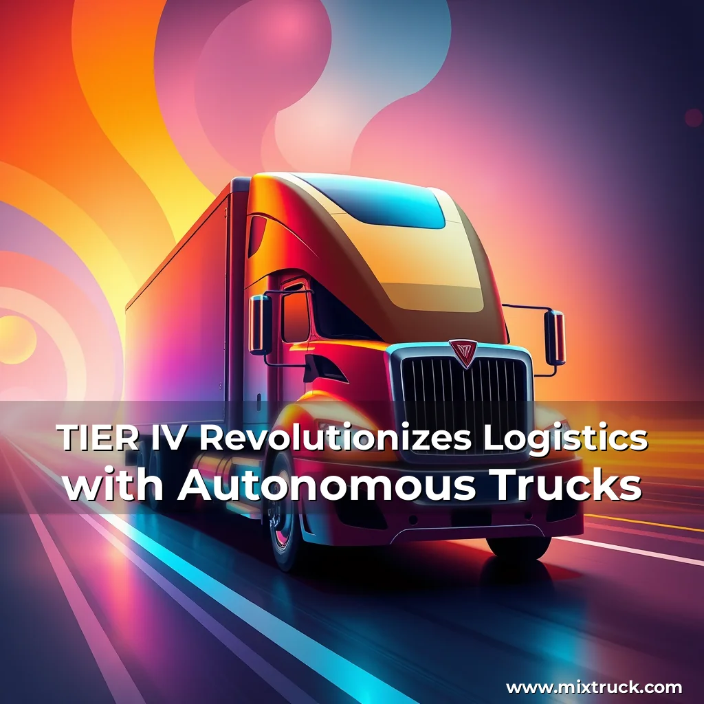 Read more about the article TIER IV Revolutionizes Logistics with Autonomous Trucks