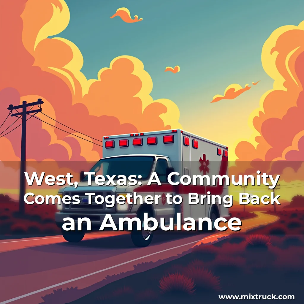 Read more about the article West, Texas: A Community Comes Together to Bring Back an Ambulance
