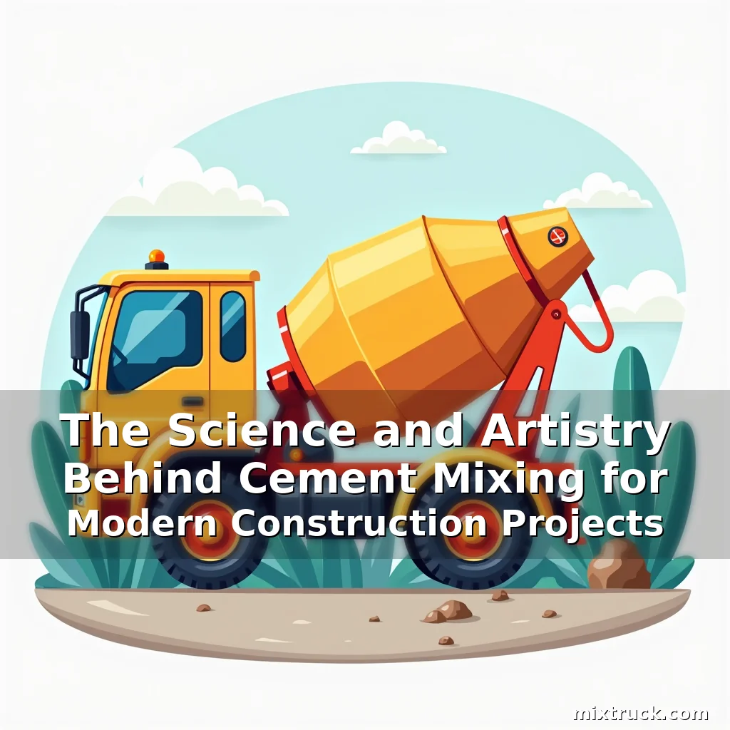 Read more about the article The Science and Artistry Behind Cement Mixing for Modern Construction Projects