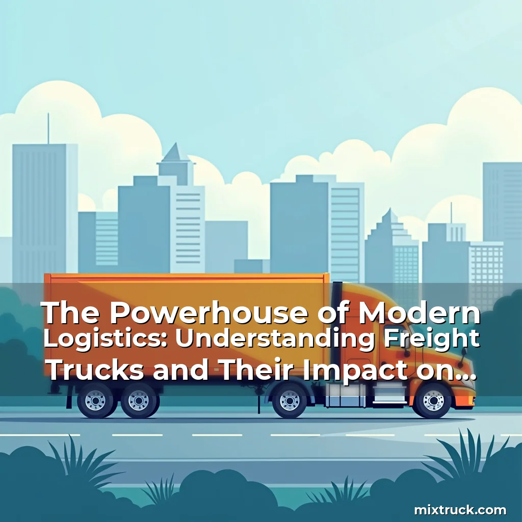 Read more about the article The Powerhouse of Modern Logistics: Understanding Freight Trucks and Their Impact on Global Trade