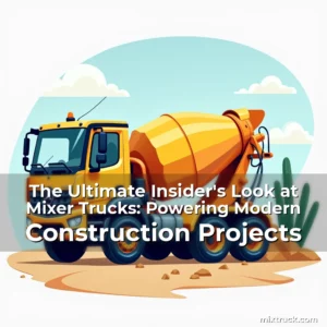 Read more about the article The Ultimate Insider’s Look at Mixer Trucks: Powering Modern Construction Projects