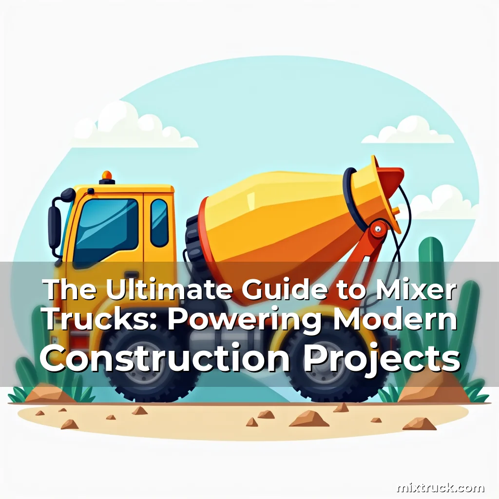 Read more about the article The Ultimate Guide to Mixer Trucks: Powering Modern Construction Projects